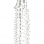 REALISTIC SPIKEY PENIS EXTENSION CLEAR