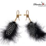 FETISH FANTASY GOLD PINZAS PARA LOS PEZONES CON PLUMAS
