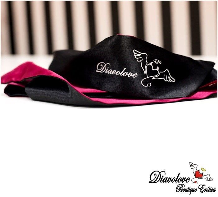 BLACK AND PINK BLINDFOLD DIAVOLOVE