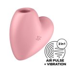 SATISFYER CUTIE HEART ESTIMULADOR Y VIBRADOR - ROSA