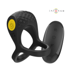 ALEX ANILLO DOBLE VIBRADOR PENE 10 VIBRACIONES NEGRO