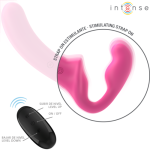 INTENSE - AMY VIBRADOR DOBLE 20 CM ROSA CONTROL REMOTO - Imagen 5