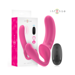 INTENSE - AMY VIBRADOR DOBLE 20 CM ROSA CONTROL REMOTO