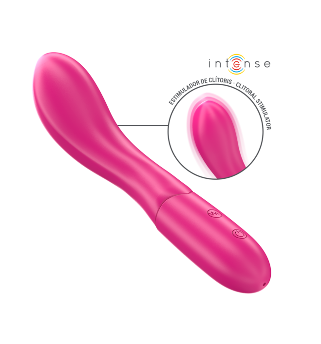 INTENSE-LISETTE-VIBRADOR-18-CM-FLEXIBLE-10-VIBRACIONES_ROSA INTENSE - LISETTE VIBRADOR 19 CM FLEXIBLE 10 VIBRACIONES ROSA - Imagen 1