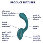 SATISFYER - G FOR FODDES 2 VIBRADOR RABBIT VERDE - Imagen 3