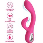 PRETTY LOVE - FRITZ VIBRADOR RABBIT 12 VIBRACIONES ROSA - Imagen 2