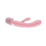 SATISFYER - TRIPLE LOVER MASAJEADOR VIBRADOR RABBIT ROSA