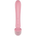 SATISFYER - TRIPLE LOVER MASAJEADOR VIBRADOR RABBIT ROSA - Imagen 5