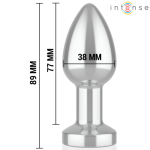 PLUG ANAL TALLA M DE METAL VIBRADOR CON LUCES LED MULTICOLOR Y CONTROL REMOTO - Imagen 4