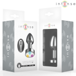 PLUG ANAL TALLA M DE METAL VIBRADOR CON LUCES LED MULTICOLOR Y CONTROL REMOTO - Imagen 5
