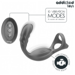 ANILLO DOBLE VIBRADOR PROSTÁTICO CONTROL REMOTO