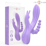 MIKO TRIPLE VIBRADOR RABBIT & ESTIMULADOR & ANAL 7 VIBRACIONES MORADO - Imagen 5