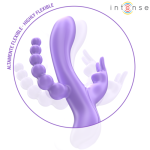 MIKO TRIPLE VIBRADOR RABBIT & ESTIMULADOR & ANAL 7 VIBRACIONES MORADO - Imagen 3