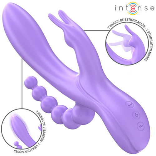 MIKO-TRIPLE-VIBRADOR-RABBIT-&-ESTIMULADOR-&-ANAL-7-VIBRACIONES-MORADO MIKO TRIPLE VIBRADOR RABBIT & ESTIMULADOR & ANAL 7 VIBRACIONES MORADO - Imagen 1