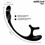 PLUG ANAL VIBRACIÓN Y WAVING 360º Y ESTIMULADOR TESTÍCULOS - Imagen 7
