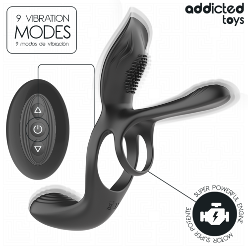 ADDICTED-TOYS-ANILLO-DOBLE-PARA-EL-PENE-CON-ESTIMULADOR-DE-CLÍTORIS-DIAVOLOVE ANILLO DOBLE PARA EL PENE CON ESTIMULADOR DE CLÍTORIS - Imagen 1