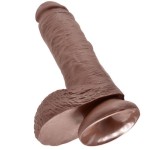 KING COCK - 8" PENE REALÍSTICO MARRÓN 20.3 CM - Imagen 3