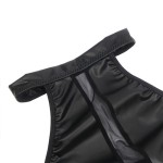 VESTIDO CUELLO HALTER CON TRANSPARENCIAS NEGRO S/M - Imagen 6
